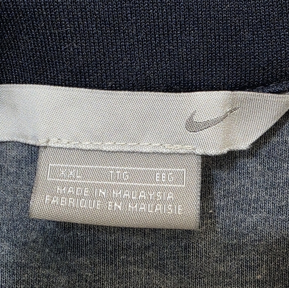 Vintage 90's -Y2K Nike Silver Tag Striped Full Zip Track Jacket Mens Sz XXL Blue - Picture 5 of 8